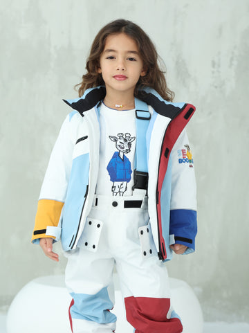 Multi Coloured Ski Jacket & Pant Set