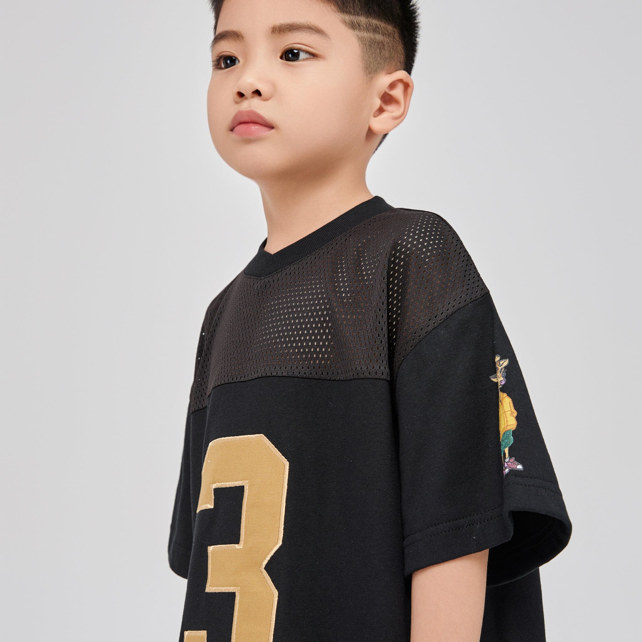 Gold Accents Shorts and Jersey T-Shirt Set