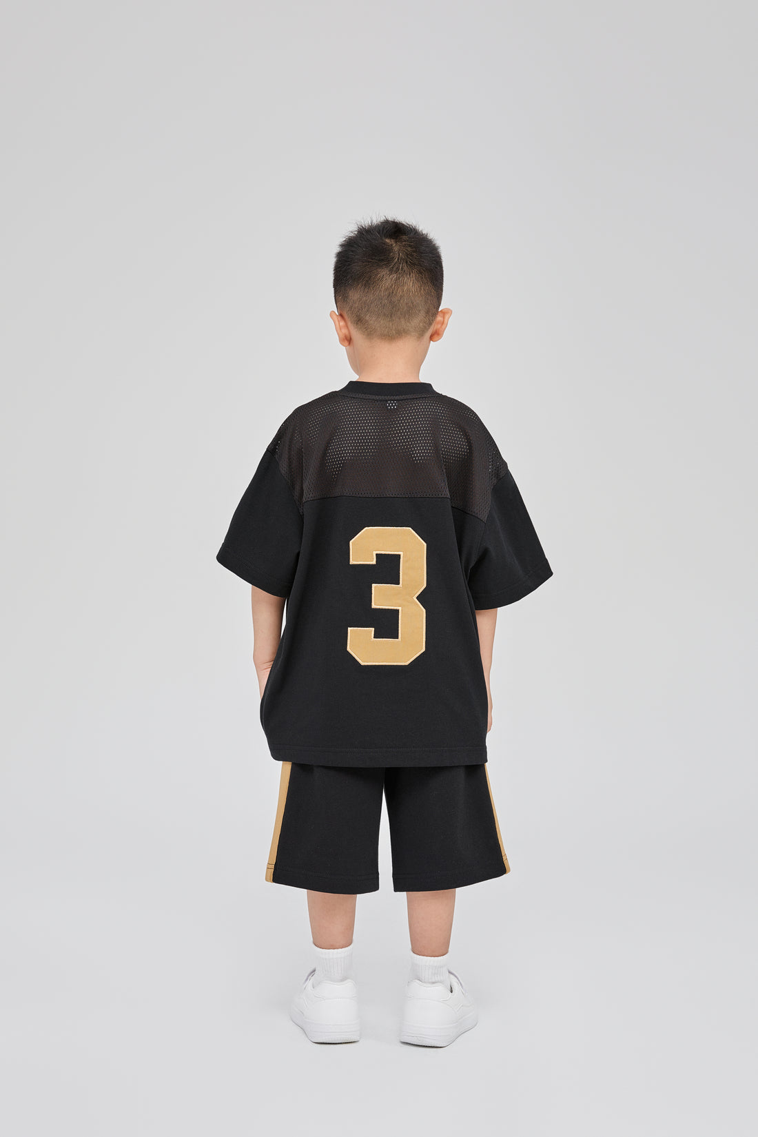 Gold Accents Shorts and Jersey T-Shirt Set